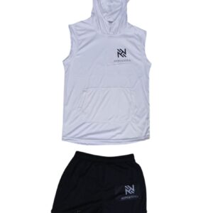 Sleeveless Hoodie and Shorts