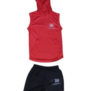 Sleeveless Hoodie and Shorts