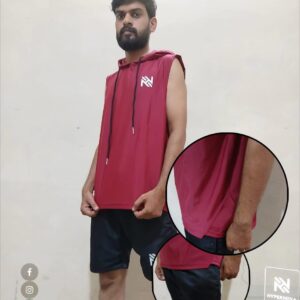 Premium Quality Lycra Sleaveless Hoody